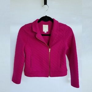 Gymboree Fuschia Quilted Zippered Jacket